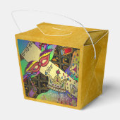 Purim Esther Celebration Dark Art Print Bedankdoosjes (Achterkant)