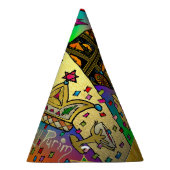 Purim Esther Celebration Dark Art Print Feesthoedjes (Rechts)