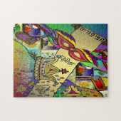 Purim Esther Celebration Light Art Print Legpuzzel (Horizontaal)