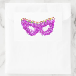 Purim Esther's mask edelsteen koningin kroon Rechthoekige Sticker