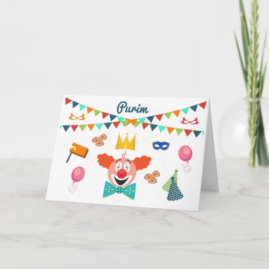 purim feestdagen kaart (Voorkant)