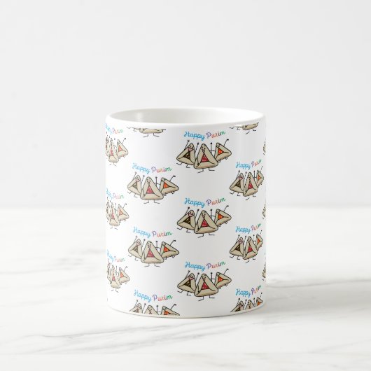 Purim hamantaschen gebakje Sameach Oznei Haman Koffiemok (Center)