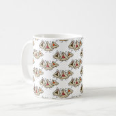 Purim hamantaschen gebakje Sameach Oznei Haman Koffiemok (Voorkant links)