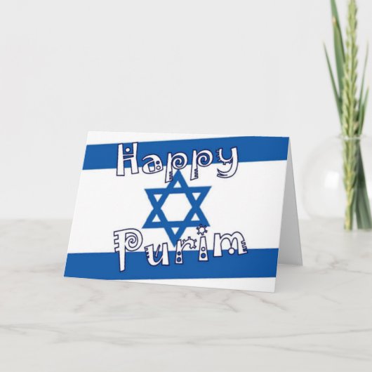 Purim-kaart Kaart (Voorkant)