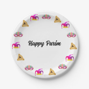 Purim Masquerade Pet en Hamentashen Paper Bord