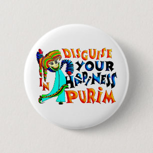 Purim Ronde Button 5,7 Cm