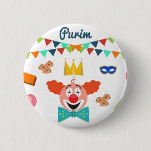 purim ronde button 5,7 cm