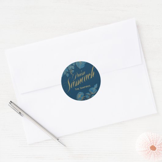 Purim Sameach elegante labels voor mishloach manot (Envelop)