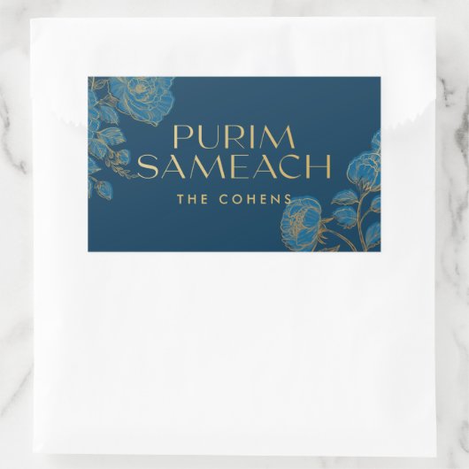 Purim Sameach étiquettes autocollants pour manot d (Sac)