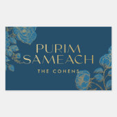 Purim Sameach étiquettes autocollants pour manot d (Devant)