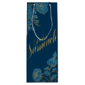 Purim Sameach sac cadeau de vin pour manot de brac (Dos)