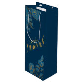 Purim Sameach sac cadeau de vin pour manot de brac (Devant Angle)