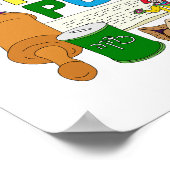 Purim Scene Square Poster (Hoek)