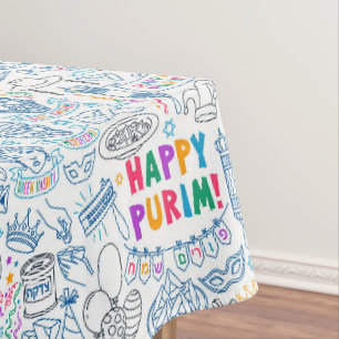 Purim Table Cloths - Drie verschillende grootten - Tafelkleed
