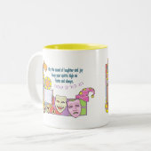 Purim Tweekleurige Koffiemok (Voorkant links)