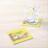 Purim Vierkante Kartonnen Onderzetter (Insitu)