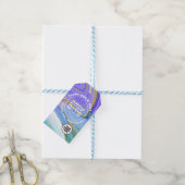 Purim Waterverf Agate Corporate Logo Gift Label Cadeaulabel (Met Touw)