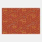 Purim Wrapping Paper Flat Sheet Set van 3 (Voorkant 2)