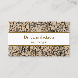 Purkinje Neuron Tekening Neuroloog Dokter Visitekaartje