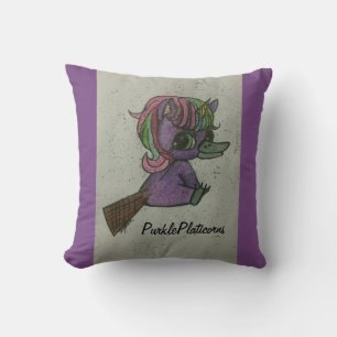 purkle platicorns équipe mascotte coussin