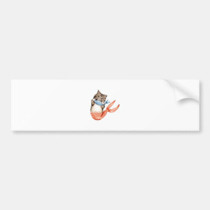 Purmaid Cat Mermaid Bumpersticker