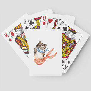Purmaid Cat Mermaid Pokerkaarten