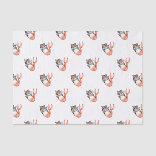 Purmaid Cat Mermaid Tissuepapier (Voorkant)