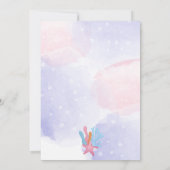 Purmaid chat sirène mignonne fille invitation anni (Dos)