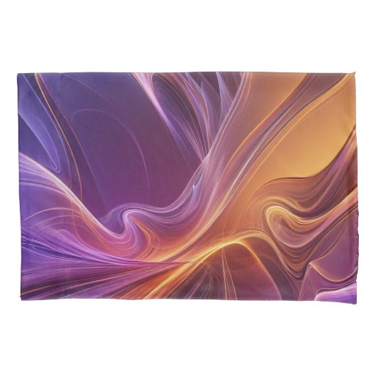 Purperoranje straler kussensloop (Voorkant)