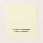 Purple 25 Pack Carte de fin de année (Inside Unfolded)