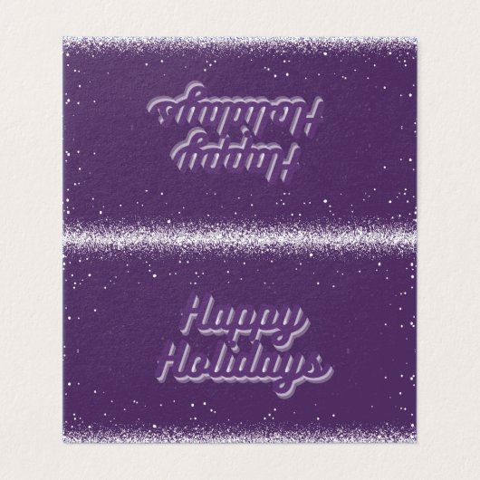 Purple 25 Pack Carte de fin de année (Outside Unfolded)