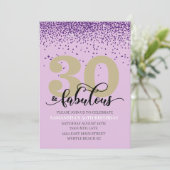 Purple 30 et fabuleuse invitation de fête d'annive (Debout devant)