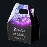 Purple 60e anniversaire Disco Ball 70's<br><div class="desc">Faites de votre séjour une expérience inoubliable avec notre Ballotin Disco Ball Purple 60th Birthday Party 70's. Ces ballotins sont le moyen parfait d'envoyer vos amis et votre famille à la maison avec une touche de "nostalgie les années 70 après votre fête d'anniversaire marquant. Dans une teinte violette vivante, ces...</div>