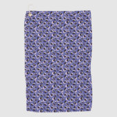 Purple Abstract Animal Print Golfhanddoek (Voorkant)