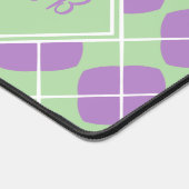 Purple Agyle Pastel Mint Modern Monogram (Coin)