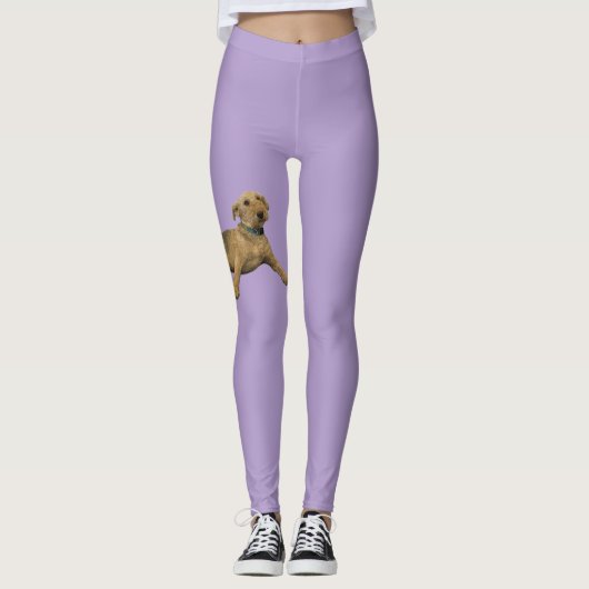 Purple Airedale Leggings (Voorkant)