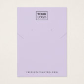 Purple ajouter logo collier carte d'affichage d'or (Devant)