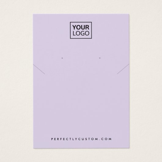 Purple ajouter logo collier carte d'affichage d'or (Devant)