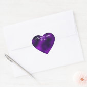 Purple Ajouter Votre Propre Sticker Coeur Texte (Enveloppe)