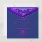Purple All Occasion Party Invitation Modèle (Dos)