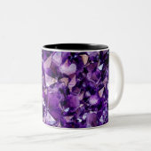 Purple Amethyst Crystal Geode Gemstone Mug (Devant droit)
