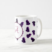 Purple Amethyst Pierres Motif Mug classique (Devant droit)