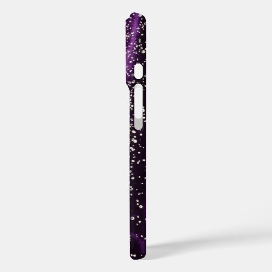 Purple and diamonds - Stunning Barely There Case-Mate iPhone Case (Achterkant / Links)