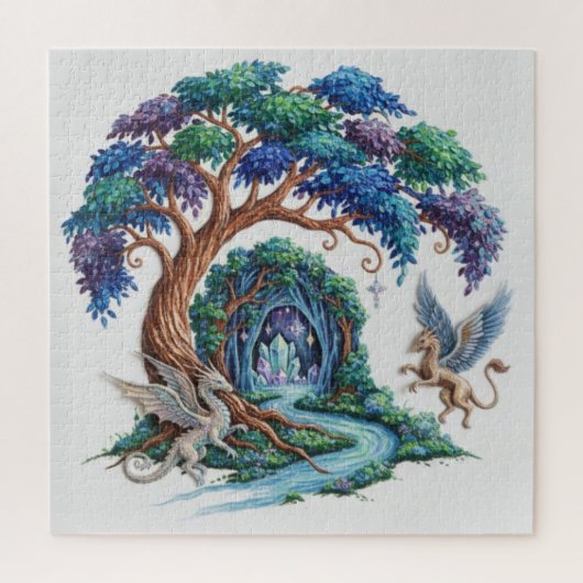 Purple and Emerald Sanctuary Legpuzzel (Verticaal)