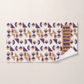 Purple and gold Aesthetic abstract (Serviette à main)
