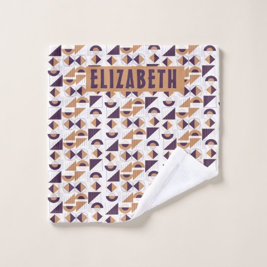 Purple and gold Aesthetic abstract (Gant de toilette)