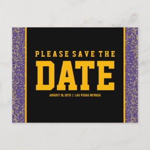 Purple and Gold Enregistrer les cartes de dates