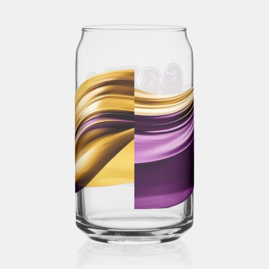 Purple and Gold Game day Blikvorm Glas (Rechts)
