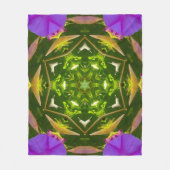 PURPLE AND GREEN ABSTRACT DRAWING. SAMER BRASIL. 4 FLEECE DEKEN (Voorkant)