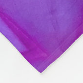 PURPLE AND GREEN ABSTRACT DRAWING. SAMER BRASIL. 4 FLEECE DEKEN (Hoek)